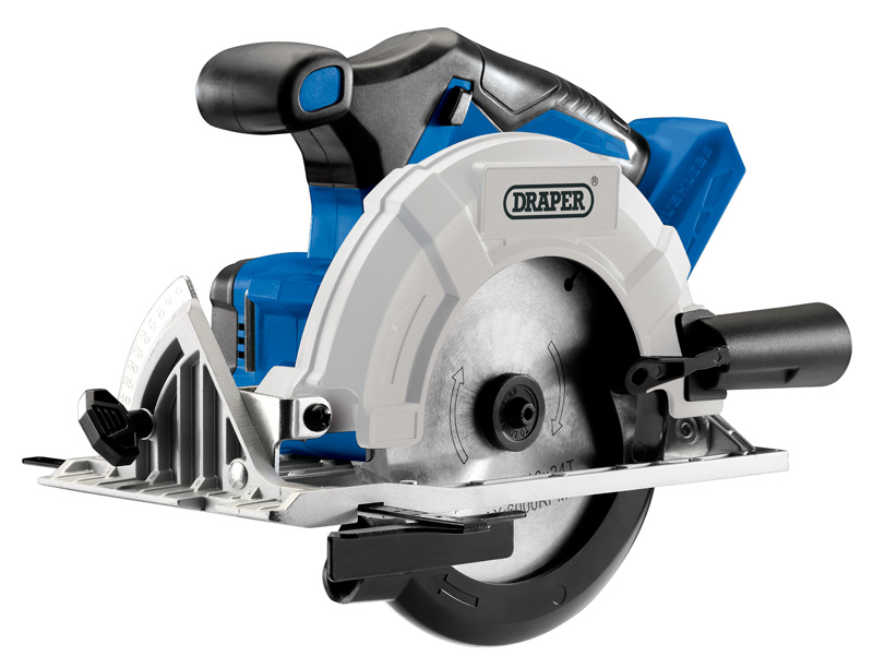 Draper 594  D20 20V Brushless Circular Saw, 1 x 3.0Ah Battery, 1 x Fast Charger