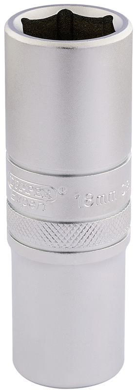 Draper 16650 6 Point Metric Deep Socket, 1/2