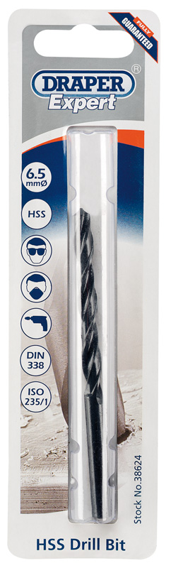 Draper 38624  HSS Drill Bit, 6.5mm