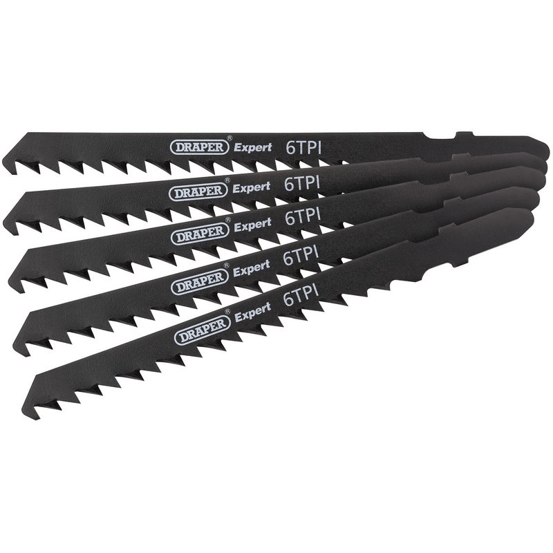 Draper 81726  DT144DP Jigsaw Blade Set, 100mm (5 Piece)