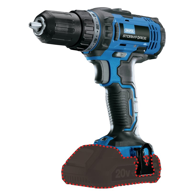 Draper 89524  Storm ForceÂ® 20V Drill Driver (Sold Bare)