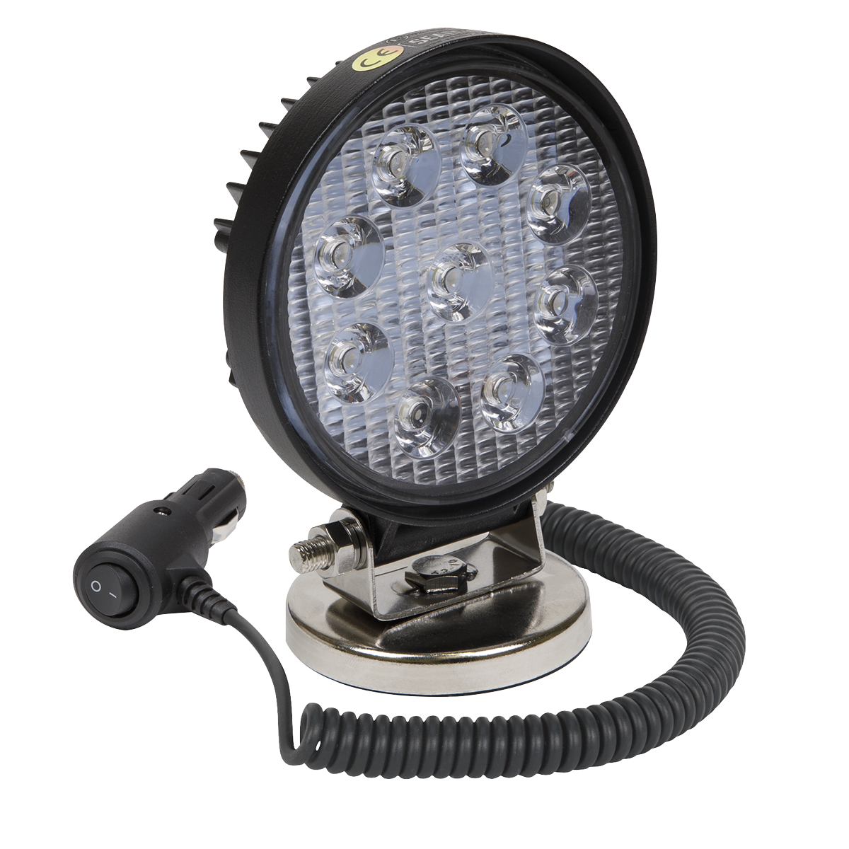 Sealey LED3RM Round Work Light with Magnetic Base 27W SMD LED
