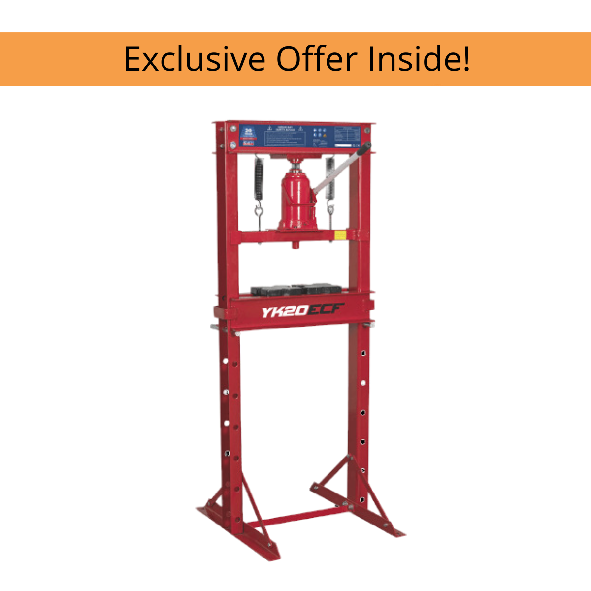 Sealey YK20ECF Hydraulic Press 20 Tonne Economy Floor Press