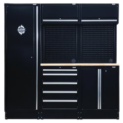 Draper 04488 Bunker Modular Storage Combo with Hardwood Worktop (11 Piece)
