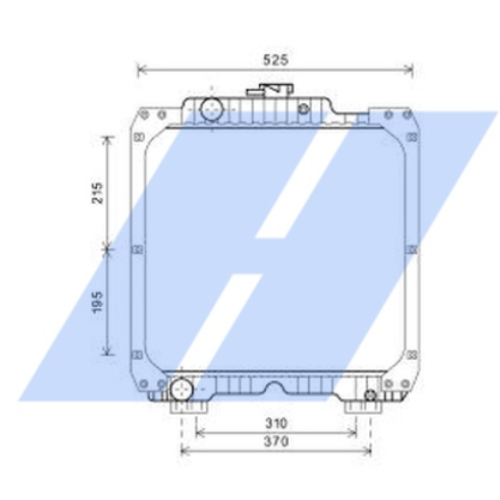 Radiator Compatible with Case IH, Model - 80JXM, OE Ref - 84370572, Highway Automotive